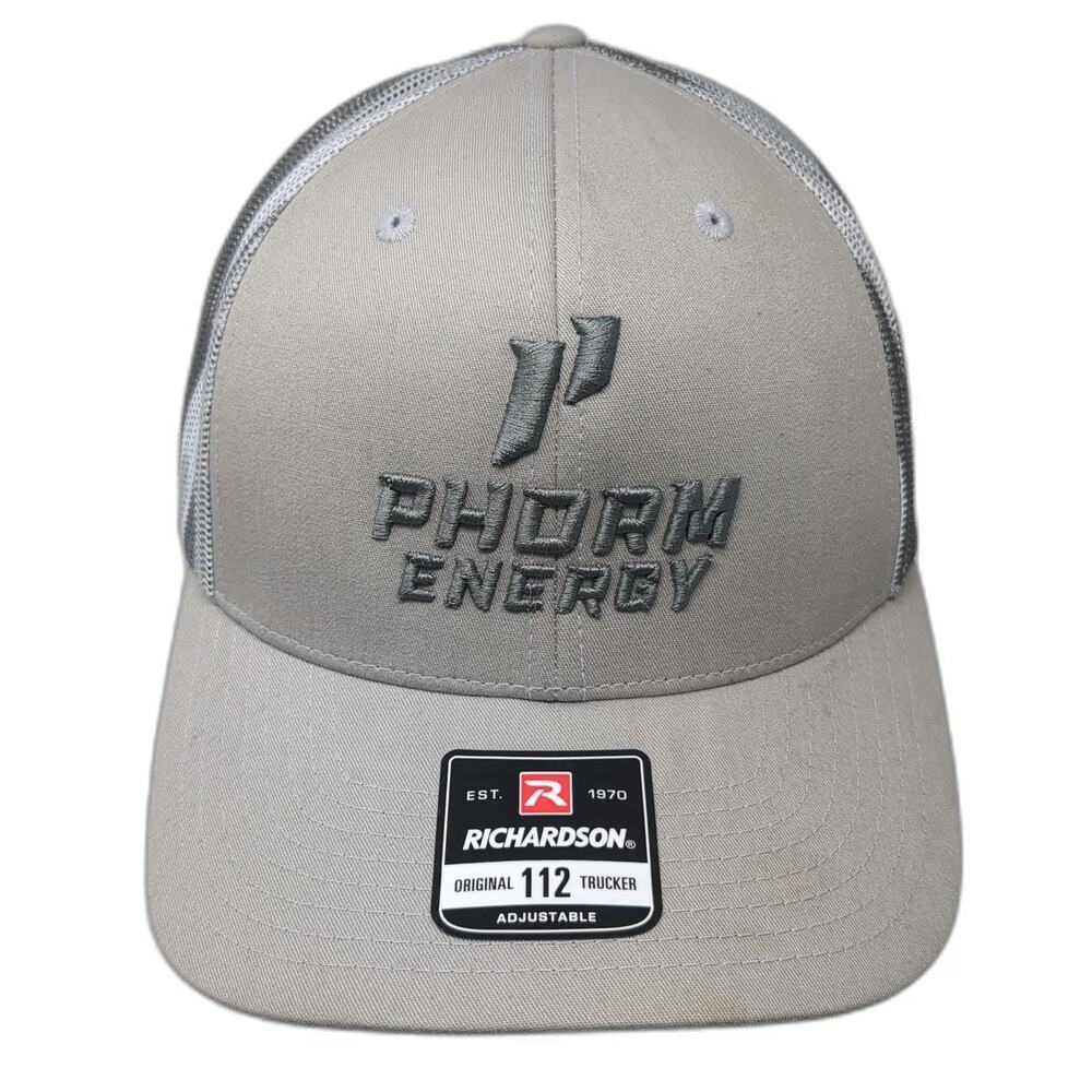 Richardson Trucker Hat Gray One Size Camo Snapback 1st Phorm Energy